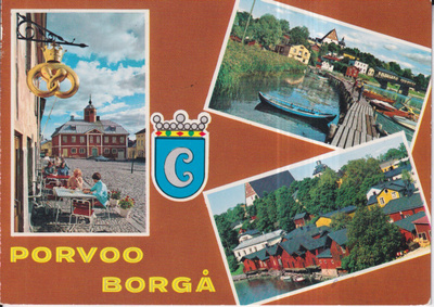 Porvoo - Borgå, vaakuna, sommitelmakortti ,e115