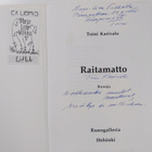 Toini Karivalo : Raitamatto : runoja (signeerattu, tekijä... - pikkukuva 3