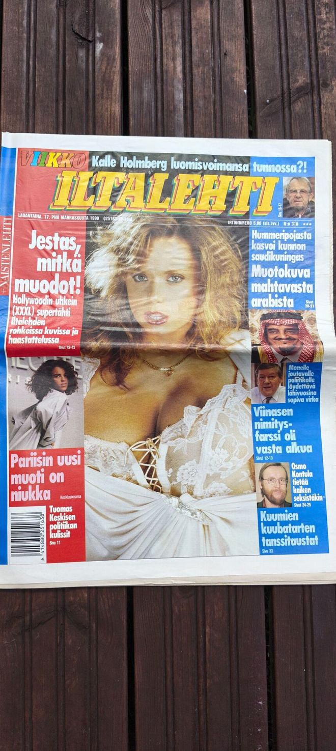 Iltalehti 17.11.1990 tracy Adams