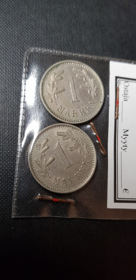 1 mk 1922  2 kpl-ta  kl 5