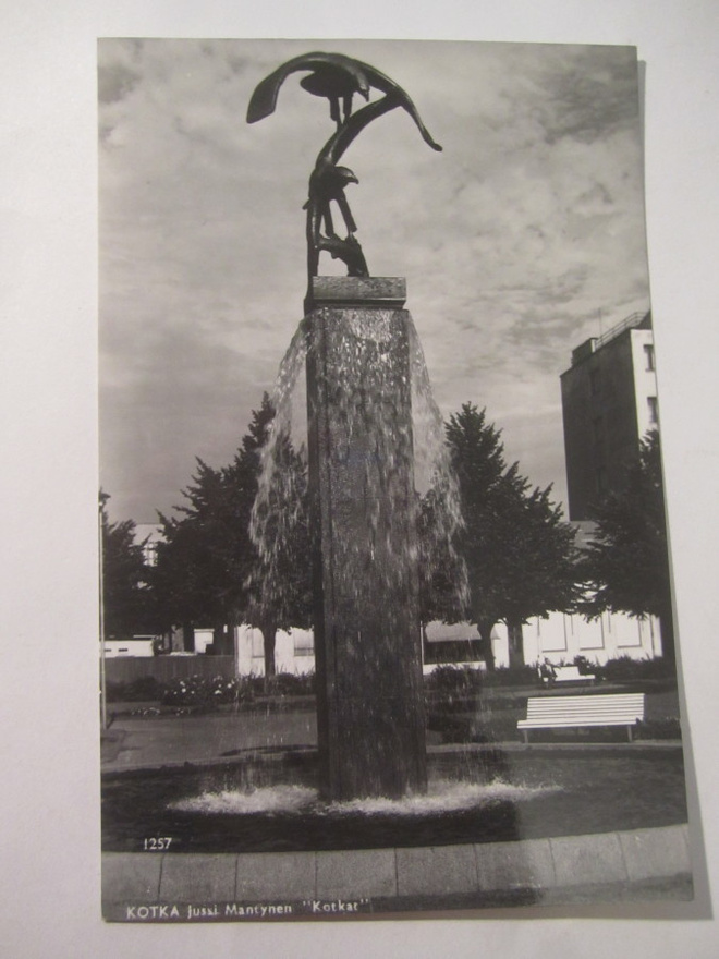 VANHA Postikortti Kotka 1950-l Alkup.Mallikappale
