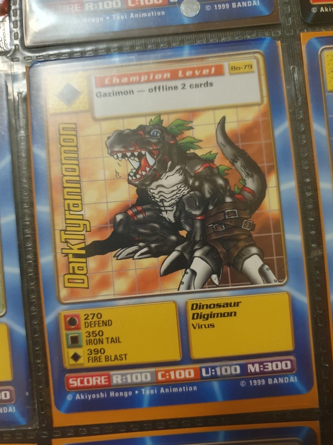 [M] 1999 Bandai Digimon - Non Holo card Bo-79