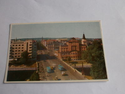 Tampere, Hämeenkatu, värikortti (Yrjö Jäykkä), ei p.