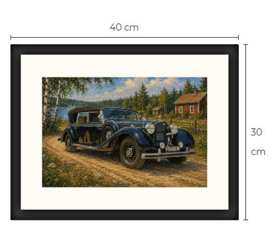 Uusi Mercedes-Benz art print 30 cm x 40 cm