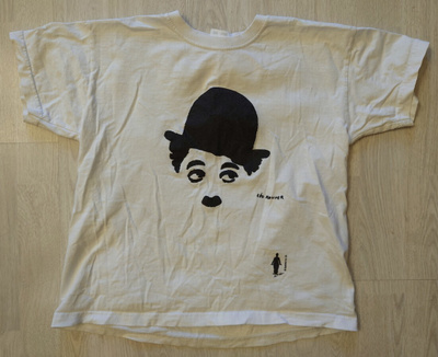 Virallinen Charlie Chaplin T-paita lapsille (7-8, 128cm)