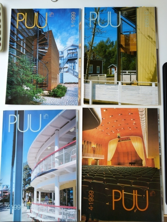 Puu lehti 1999 vuosikerta, 4 kappaletta lehtiä
