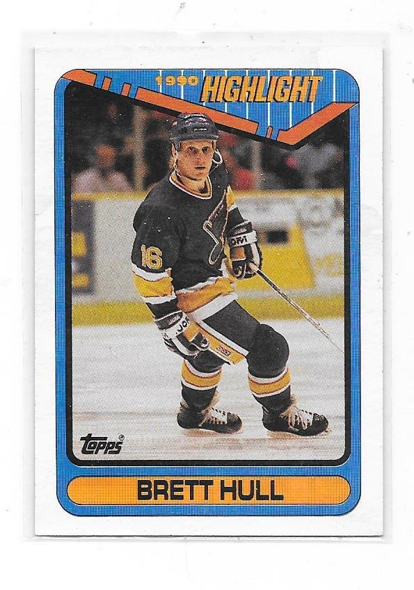 1990-91 Topps Highlight #4  Brett Hull  St Louis Blues