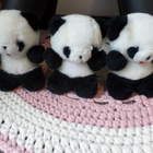 Panda-kolmoset pehmolelut. - pikkukuva 1