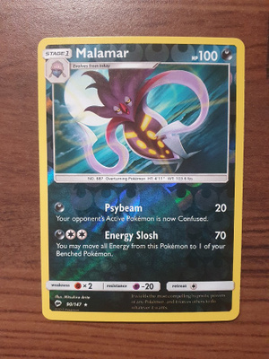 Pokemon Malamar 90/147 Reverse holo Rare