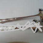 Hopeinen Chippendale kauha 26,5cm 103g - pikkukuva 2