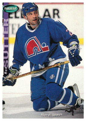 Legenda RON SUTTER Nordiques 1994 Parkhurst #192