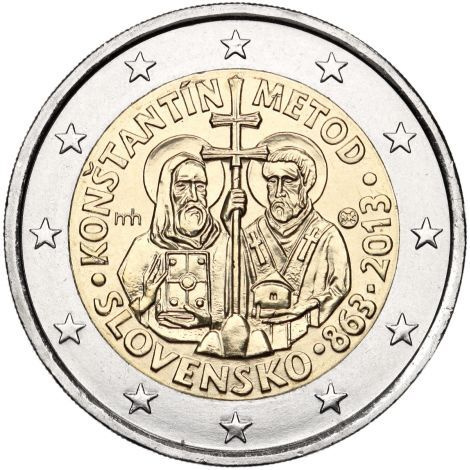 Slovakia 2013 2 € Kyrillos ja Metodios UNC