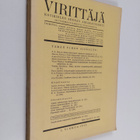 Virittäjä 1/1943 : kotikielen seuran aikakauslehti - pikkukuva 1