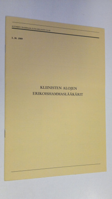 Kliinisten alojen erikoishammaslääkärit (1.10.1989)