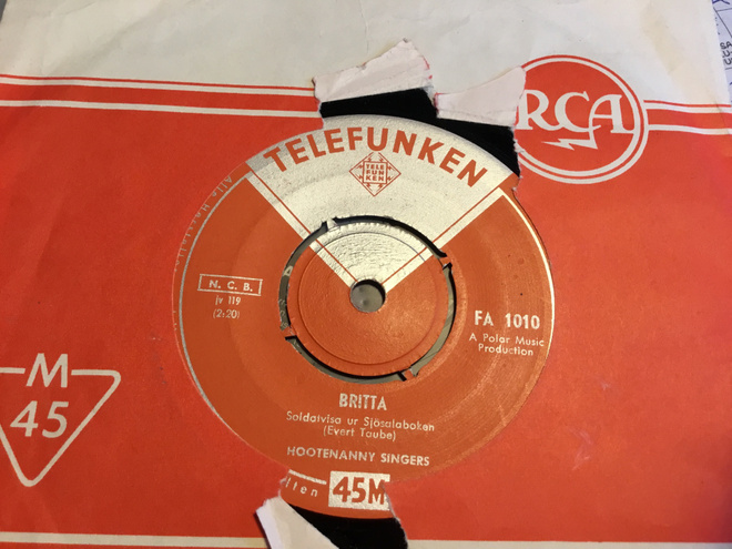 Hootenanny Singers Katjusha single Telefunken keskiöllä