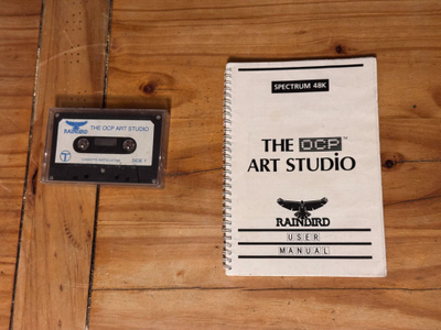 ZX Spectrum OCP Art Studio, kasetti+käyttöohje, testaamaton