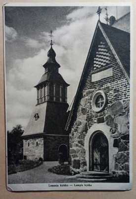 Lammi, Lammin kirkko, vanha mv SPR-kortti, k. k-k 1940