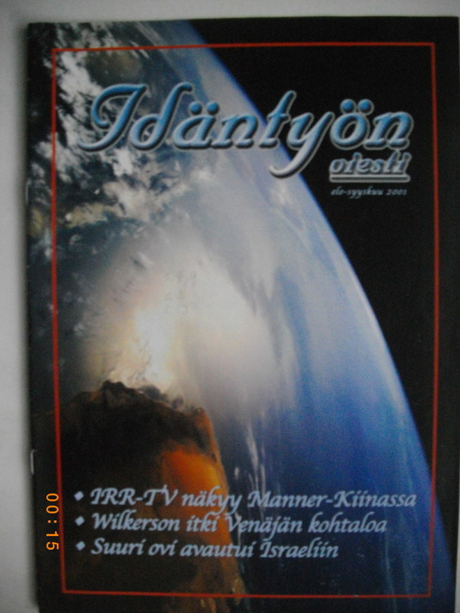 Idäntyön viesti - elo-syyskuu 2001 (27.6)