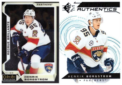 2 x HENRIK BORGSTRÖM Panters, ErikoisKortteja