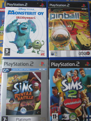PS 2Pinball,The Sims2,The Sims ryntää raitille,Monisterit Oy