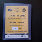 Liiga 26/27 Matyas Kantner Kärpät 8/20 Rare Signature - pikkukuva 2