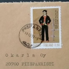 Mies Vöyristä -merkki kirjeellä 1972 postista Piispanristi - pikkukuva 2