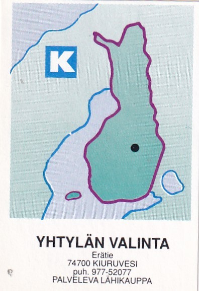 Kiuruvesi, Yhtylän Valinta . Kartta  , Kesko     6/16