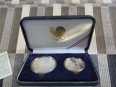 XXIV Olympiad Seoul 1988 10000 Won ja 5000 Won Proof .Hopeaa
