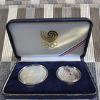 XXIV Olympiad Seoul 1988 10000 Won ja 5000 Won Proof .Hopeaa - pikkukuva 1