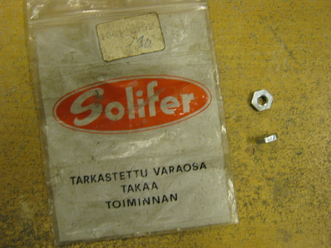 2kpl kaasuvaijerin säädön mutteri Encarwi + Solifer-pussi