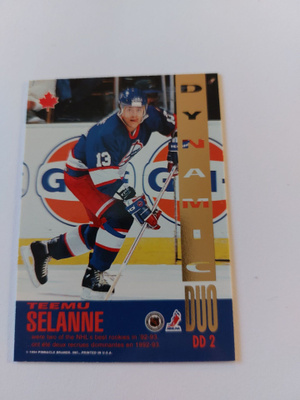 93-94 Score Dynamic Duos #DD 2 Alexei Zhamnov/Teemu Selänne