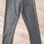 H&M mustat kiiltävät leggings muovi/kumimainen pinta upeat S - pikkukuva 1