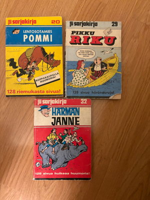 Lentosotamies Pommi, Pikku Riku Härmän Janne. Sarjakirjat