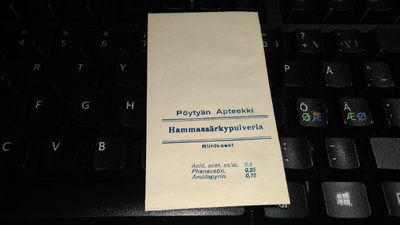 Pöytyä Riihikoski Apteekki pussi 26/6