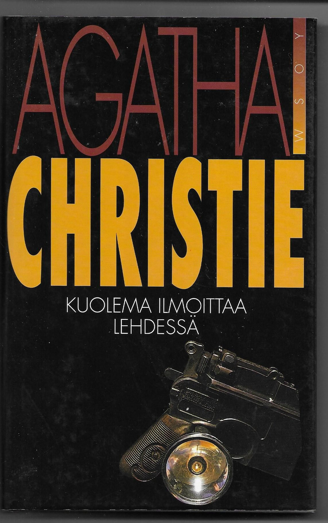 Agatha Christie • Kuolema ilmoittaa lehdessä (kovakantinen)