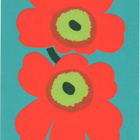 kortti ** Marimekko design Isola Maija Unikko - erilaisia - pikkukuva 4