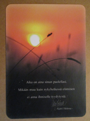 KULKEMATON AURINGONNOUSU AJATELMA KATRI-HELENA TAIVAAN TIE