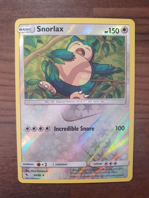 Pokemon Snorlax 50/68 Reverse Holo rare