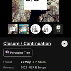 PORCUPINE TREE - CLOSURE / CONTINUATION 2LP - pikkukuva 3
