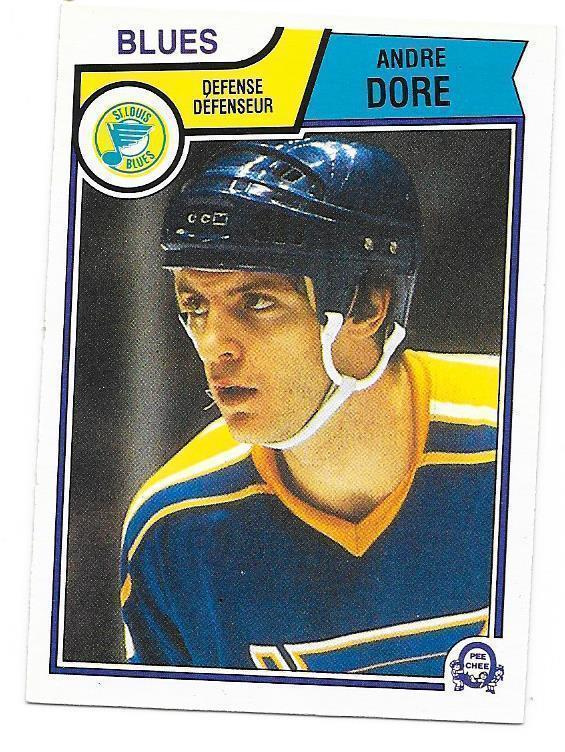 1983-84 OPC #313 Andre Dore St Louis Blues