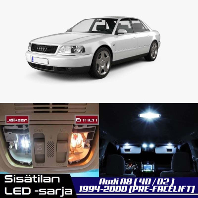 Audi A8 (4D) Sisätilan LED-sarja 28-osainen