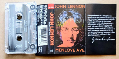 JOHN LENNON: Menlove Ave. – C-kasetti US 1986 - siisti!