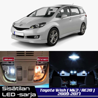 Toyota Wish (AE20) Sisätilan LED-sarja 7-osainen