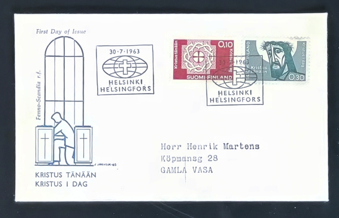 1963 FDC Luterilainen maailmanliitto, tuloleima