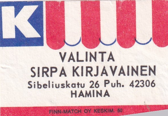 Hamina, K - Valinta Sirpa Kirjavainen   b592