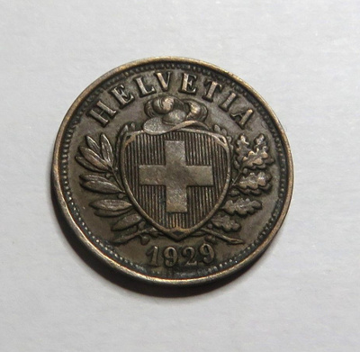 Sveitsi 2 rappen 1929