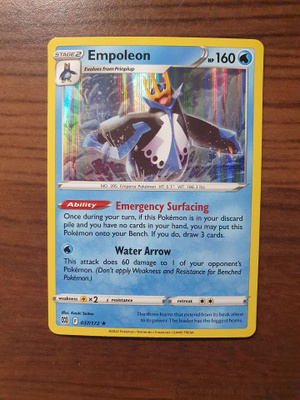 Pokemon Empoleon 037/172 Holo Rare