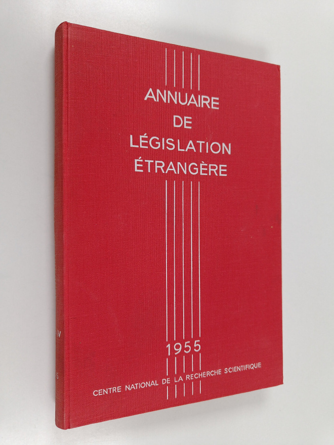 Annuaire de legislation etrangere
