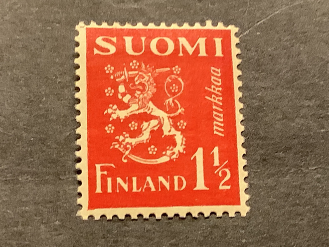 178 / 1932 M30 Leijona punainen 1,50 mk ** postituore
