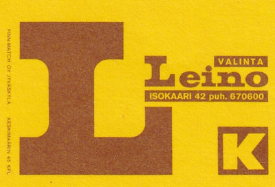 Valinta Leino, Isokaari 42  1/11